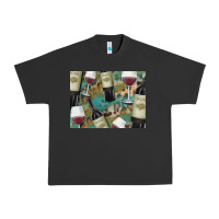 Pigment Black California Wine with Leopard Background Urban Heavy Tee - Bettercallsaul