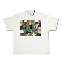 Pistachio California Wine with Leopard Background Urban Heavy Tee - Bettercallsaul