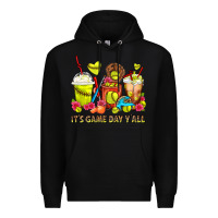 Black It's Game Day Y'all Softball Coffee Cups Premium Hoodie - FaDigitalArtStudio