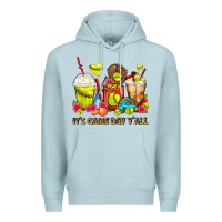 Blue Mist It's Game Day Y'all Softball Coffee Cups Premium Hoodie - FaDigitalArtStudio