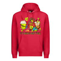 Cardinal It's Game Day Y'all Softball Coffee Cups Premium Hoodie - FaDigitalArtStudio
