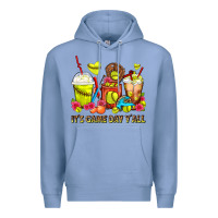Colony Blue It's Game Day Y'all Softball Coffee Cups Premium Hoodie - FaDigitalArtStudio