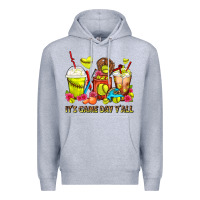 Heather Grey It's Game Day Y'all Softball Coffee Cups Premium Hoodie - FaDigitalArtStudio