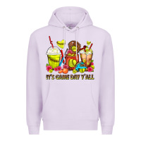 Lilac It's Game Day Y'all Softball Coffee Cups Premium Hoodie - FaDigitalArtStudio