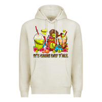 Oatmeal Heather It's Game Day Y'all Softball Coffee Cups Premium Hoodie - FaDigitalArtStudio