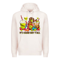 Pale Pink It's Game Day Y'all Softball Coffee Cups Premium Hoodie - FaDigitalArtStudio