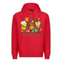Red It's Game Day Y'all Softball Coffee Cups Premium Hoodie - FaDigitalArtStudio