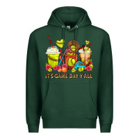 Sports Green It's Game Day Y'all Softball Coffee Cups Premium Hoodie - FaDigitalArtStudio