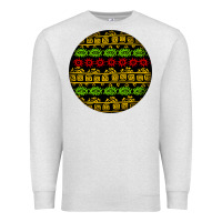 Oatmeal Heather african masks round earrings Premium Sweatshirt - BundleAndBundleShop