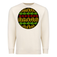 Sandshell african masks round earrings Premium Sweatshirt - BundleAndBundleShop