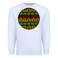 White african masks round earrings Premium Sweatshirt - BundleAndBundleShop