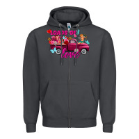 Smoke Loads of love Valentine's day truck Zipper Hoodie - FaDigitalArtStudio