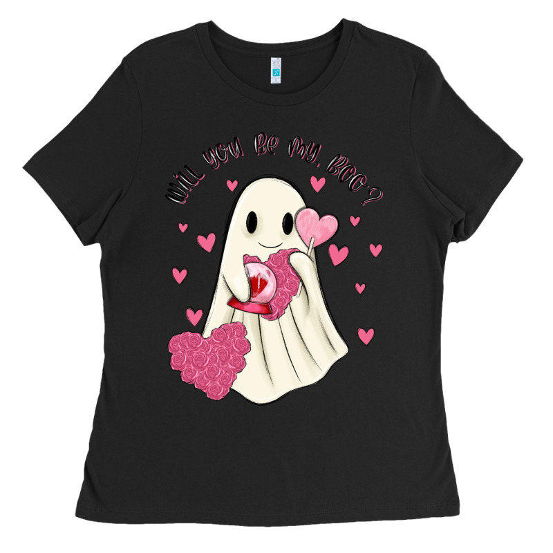 Will You Be My Boo Ladies Tee by MaliasSmallBusiness | Teevron