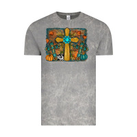 Cloud Rock Fall Gemstone Cross Vintage Tee - RanaPortraitStore
