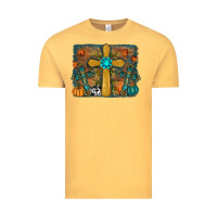 Vintage Mustard Fall Gemstone Cross Vintage Tee - RanaPortraitStore