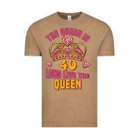 Vintage Coffee the queen is 40 long live the queen Vintage Tee - Jasminsmagicworld