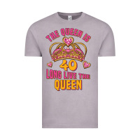 Vintage Zinc the queen is 40 long live the queen Vintage Tee - Jasminsmagicworld