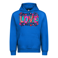 Cobalt Love Valentine Urban Hoodie - CowhideDigitalArt