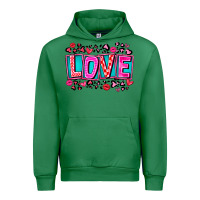 Emerald Love Valentine Urban Hoodie - CowhideDigitalArt