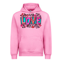 Fuchsia Pink Love Valentine Urban Hoodie - CowhideDigitalArt
