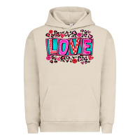 Pigment French Oak Love Valentine Urban Hoodie - CowhideDigitalArt
