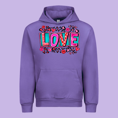 Love Valentine Urban Hoodie Designed By Cowhidedigitalart