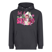 Smoke Let It Snow Pink Christmas Heavyweight Hoodie - FaDigitalArtStudio