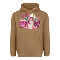 Toasted Coconut Let It Snow Pink Christmas Heavyweight Hoodie - FaDigitalArtStudio