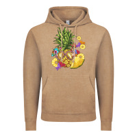 Vintage Coffee pineapple enjoying Vintage Hoodie - BarkalooDesign