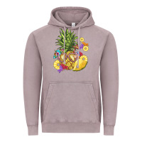 Vintage Zinc pineapple enjoying Vintage Hoodie - BarkalooDesign