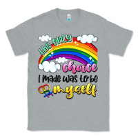 Heather Grey the only choice i made was to be myself Classic Tee - Artiststas
