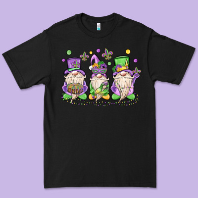 Mardi Gras Gnomes Premium Tee Designed By Maliassmallbusiness