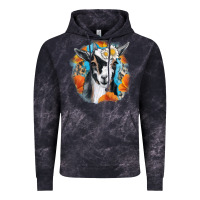 Cloud Black Daisy Goat With Background Vintage Hoodie - RanaPortraitStore