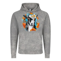 Cloud Rock Daisy Goat With Background Vintage Hoodie - RanaPortraitStore