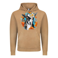 Vintage Camel Daisy Goat With Background Vintage Hoodie - RanaPortraitStore