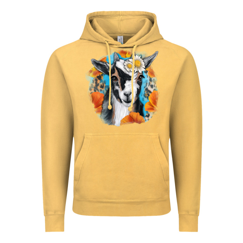 Daisy Goat With Background Vintage Hoodie by RanaPortraitStore | Teevron