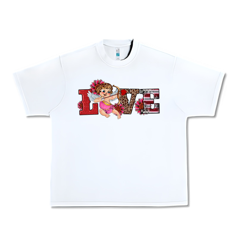 Valentine's Day Cupid Sunflowers Love Urban Heavy Tee by RanaPortraitStore | Teevron