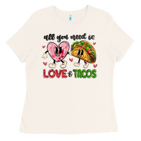 Bone all you need is love and tacos Ladies Tee - MaliasSmallBusiness