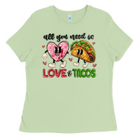 Matcha all you need is love and tacos Ladies Tee - MaliasSmallBusiness