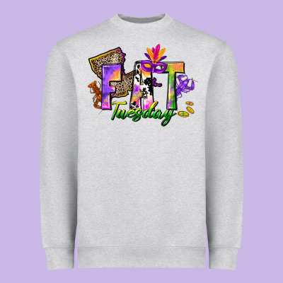 Fat Tuesday Heavyweight Sweatshirt Designed By Cowgirlartshop