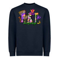 Navy fat tuesday Heavyweight Sweatshirt - CowGirlArtShop
