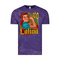 Cloud Purple hundred percent latina strong woman Vintage Tee - Jasminsmagicworld