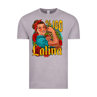 Vintage Zinc hundred percent latina strong woman Vintage Tee - Jasminsmagicworld