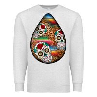 Oatmeal Heather mexican teardrop  2 Premium Sweatshirt - BundleAndBundleShop