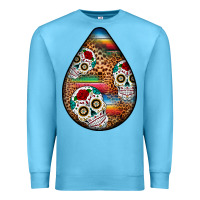 Ocean Blue mexican teardrop  2 Premium Sweatshirt - BundleAndBundleShop