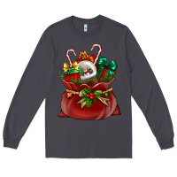 Smoke Chrismas Santa claus bag Long Sleeve Tee - NancyCooperArtShop