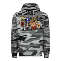 Slate Camo Police Coffee Cups Premium Hoodie - FaDigitalArtStudio