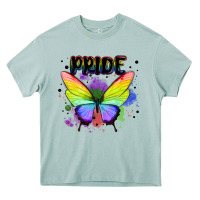 Arona rainbow butterfly pride lgbtq Heavy Core Tee - MaliasSmallBusiness