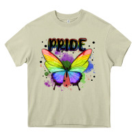 Mossy rainbow butterfly pride lgbtq Heavy Core Tee - MaliasSmallBusiness