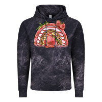 Cloud Black strawberry rainbow Vintage Hoodie - BarkalooDesign